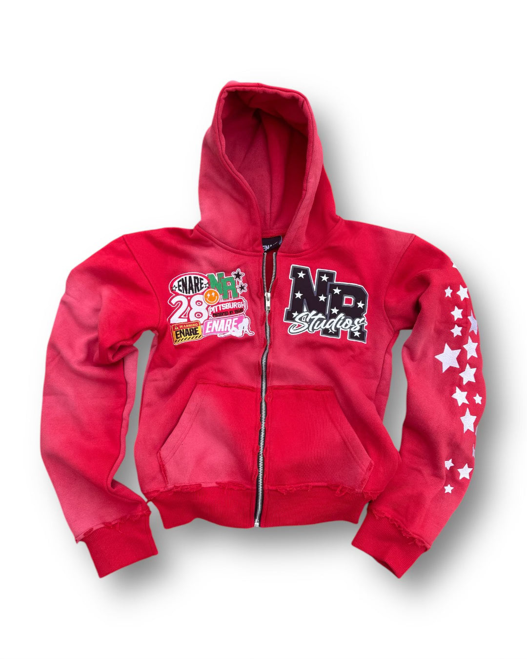 ART] 1/1 Patchwork hoodie I made, graphic is fabric! : r